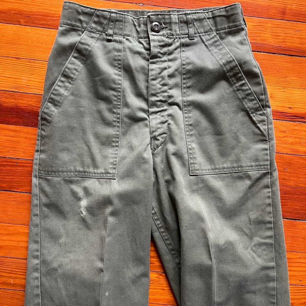 1960s OG-107 Sateen Military pants size 29" x 30"